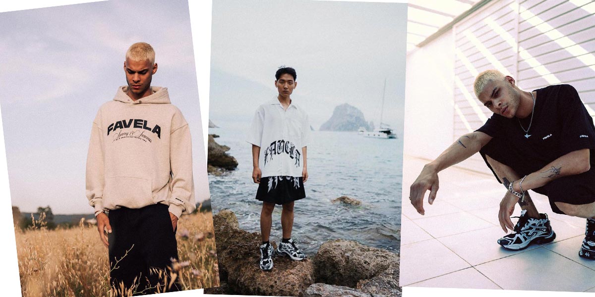 FAVELA Clothing - new campaign with Basile Lafrej and Dohoo Kang